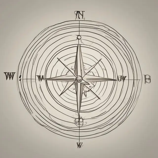 Compass representing Elliot Wave Theory navigating price movements with the help of Zig Zag indicator