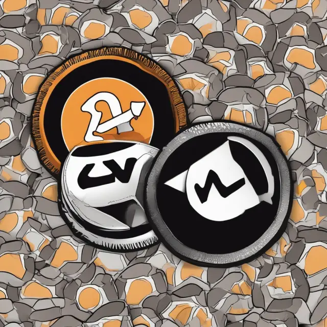 Three intertwining coins representing Zcash