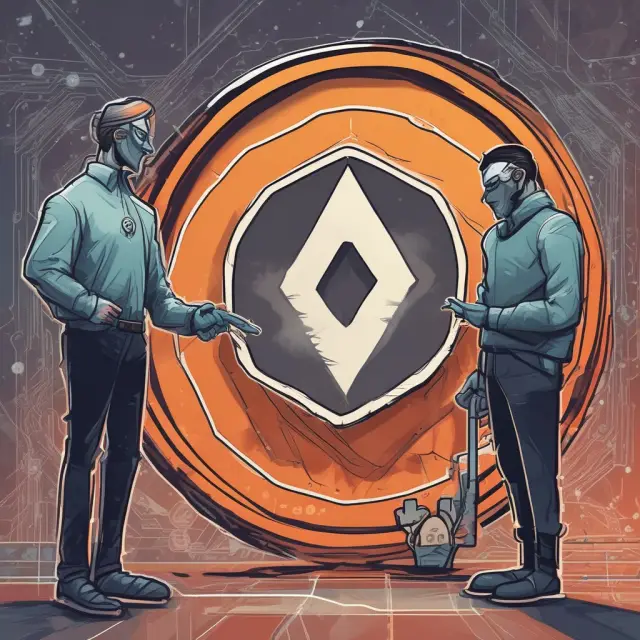 Comparing Zcash, Monero, and Grin: three privacy coins are depicted interacting with a transparent Bitcoin against a backdrop of zero-knowledge proof guardian.