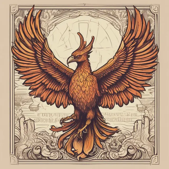 Phoenix emerging from an open book symbolizing zk-SNARK, a privacy protocol transforming data protection