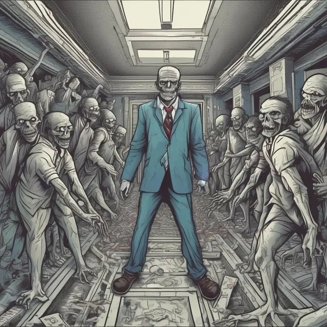 A maze filled with shambling zombie banks hindering economic growth and resource allocation