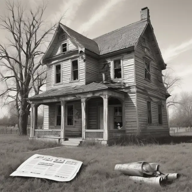 Zombie foreclosure: An abandoned house with a 