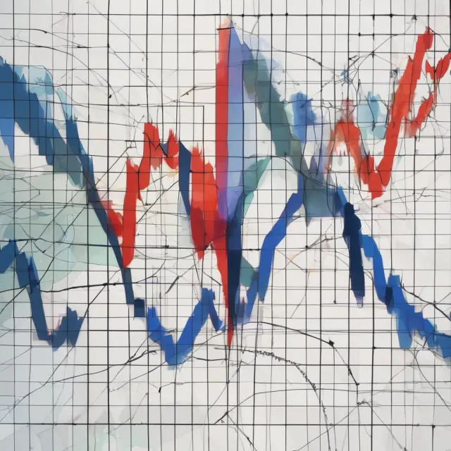 Visual representation of using trend lines to identify support and resistance zones in stock price charts