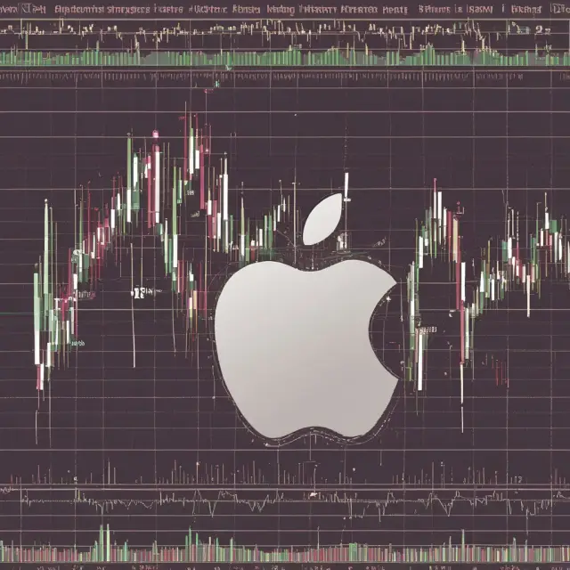 Two charts side by side - Apple daily chart showing short-term support & weekly chart revealing long-term resistance