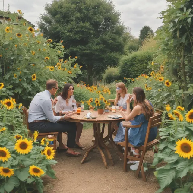 Two figures in a garden, using zone of possible agreement (ZOPA) to bridge the gap between their negotiation expectations