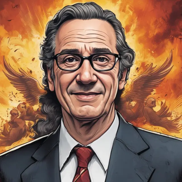 A phoenix arising from flames symbolizing Barry Minkow